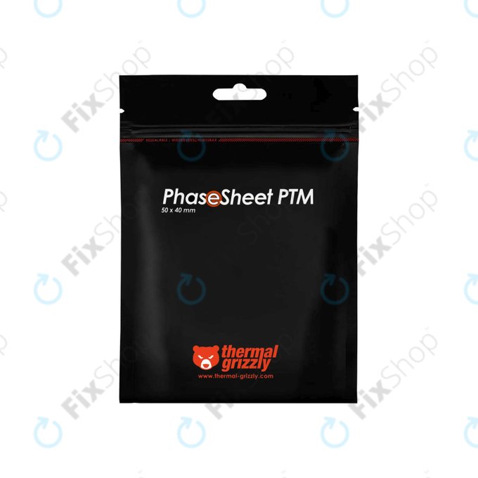 Термопроводима подложка 50x40x0,2mm, Thermal Grizzly PhaseSheet PTM