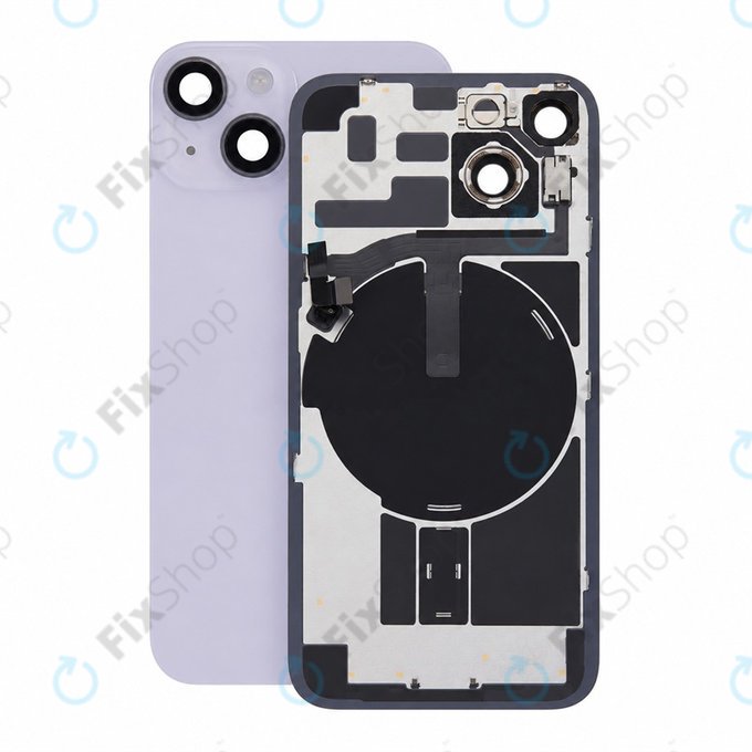 Стъкло на задния капак за iPhone 14, Purple, Pulled A