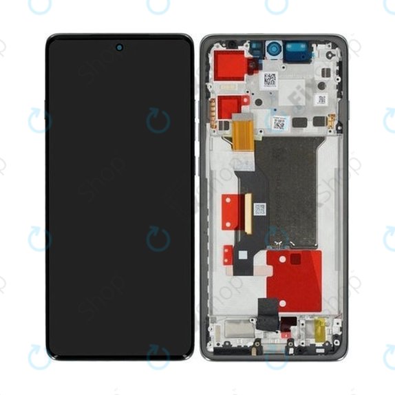 Дисплей OLED за Motorola Edge 60 Pro, тъч стъкло с рамка, Shadow