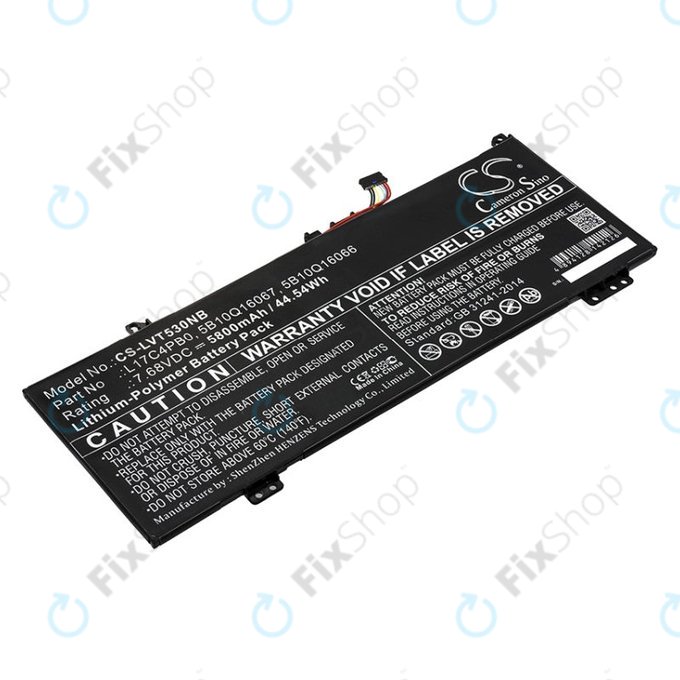 Батерия за Lenovo Air 14, Flex 6, Ideapad 530, Yoga 530, 5800mAh, Li-Pol, 7.68V, L17C4PB0, HQ