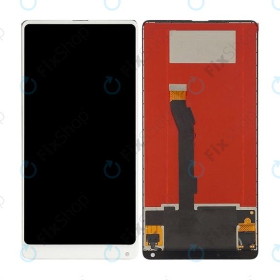 дисплей за Xiaomi Mi Mix 2, Тъчскрийн без рамка, бял, White, TFT