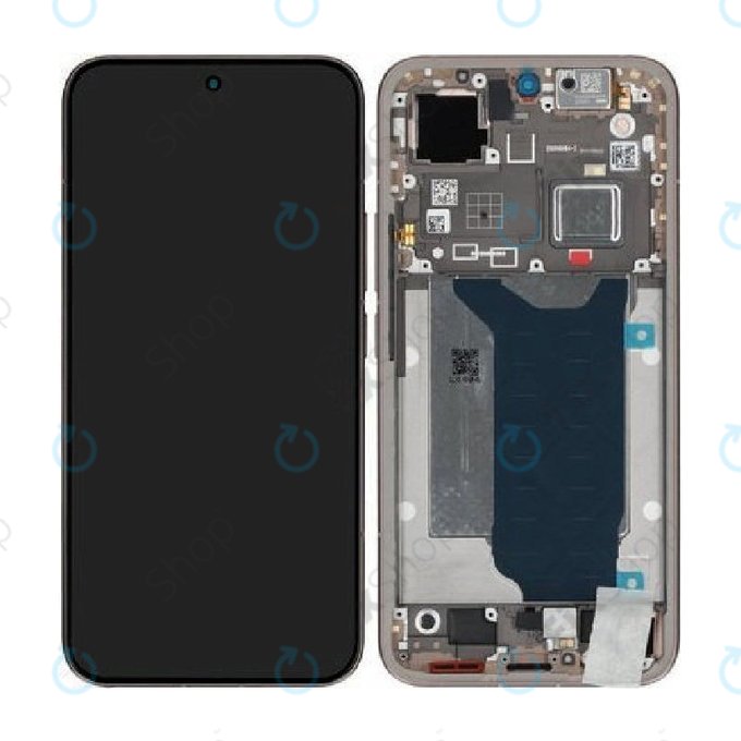 Дисплей за Xiaomi 15T Pro 5G, Mocha Gold, Тъчскрийн с рамка, 5600060O12U00, Genuine Service Pack