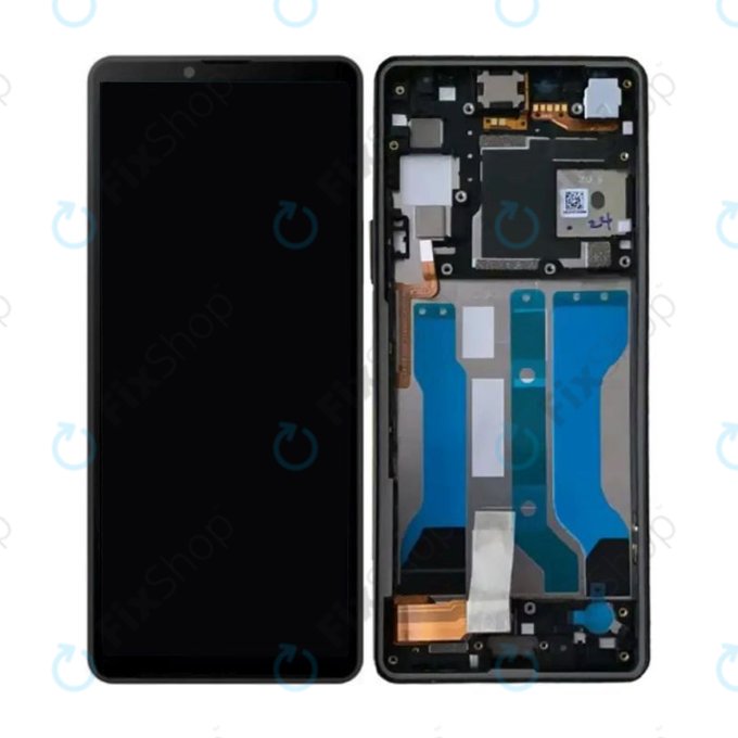 дисплей OLED за Sony Xperia 10 V, Тъчскрийн и рамка, черен, Black