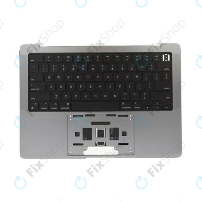 Горен корпус с клавиатура за MacBook Pro 14", A2442 (2021), A2779 (2023), с US клавиатура и батерия, Space Gray, 661-32210, Genuine Apple