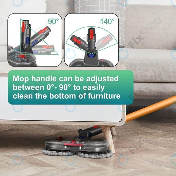 Електрическа моп глава с резервоар за вода за Dyson V-series, Outsize