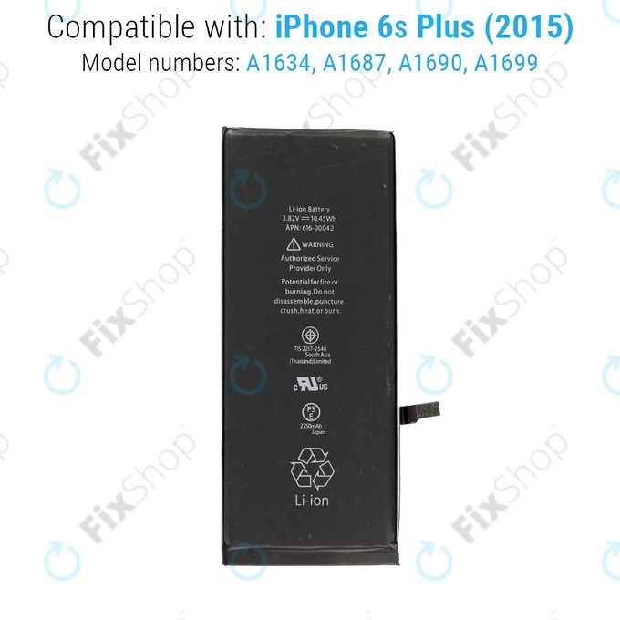 Батерия за iPhone 6S Plus, 2750mAh