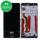 дисплей за Huawei P9, Тъчскрийн и рамка, черен, Black, TFT