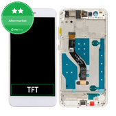 дисплей за Huawei P10 lite, Тъчскрийн и рамка, Pearl White, TFT