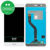 дисплей за Huawei P10 lite, Тъчскрийн без рамка, Pearl White, TFT