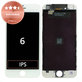 Дисплей за iPhone 6, White, Тъчскрийн с рамка, Refurbished