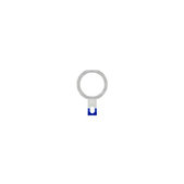 Пластмасов кръг за Home бутон за Apple iPad Air, бял, White