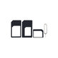 SIM адаптер 3 в 1 (NanoSIM, MicroSIM, MiniSIM) + отварачка за SIM слот