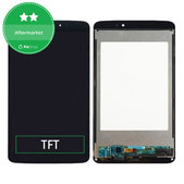 LCD дисплей за LG G Pad V500, Тъчскрийн без рамка, черен, Black, TFT
