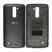 Капак на батерията за LG K10 K420N, черен, Black, ACQ89015001, Genuine Service Pack