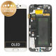 дисплей за Samsung S6 Edge G925F, Тъчскрийн и рамка, White Pearl, GH97-17162B, GH97-17317B, GH97-17334B, Genuine Service Pack