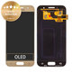 дисплей OLED за Samsung A3 A320F (2017), Тъчскрийн без рамка, GH97-19732B, GH97-19753B, Gold Sand, Genuine Service Pack