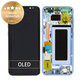 дисплей за Samsung S8 G950F, Тъчскрийн и рамка, Coral Blue, GH97-20457D, GH97-20473D, GH97-20458D, GH97-20629D, Genuine Service Pack