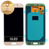 дисплей OLED за Samsung J5 J530F (2017), Тъчскрийн без рамка, GH97-20738C, GH97-20880C, Злато, Gold, Genuine Service Pack