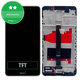 дисплей за Huawei Mate 9, Тъчскрийн и рамка, черен, Black, TFT
