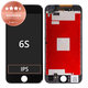 Дисплей за iPhone 6S, Black, Тъчскрийн с рамка, Refurbished