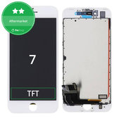 Дисплей за iPhone 7, White, Тъчскрийн с рамка