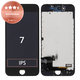 Дисплей за iPhone 7, Black, Тъчскрийн с рамка, Refurbished