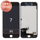 Дисплей за iPhone 7, Black, Тъчскрийн с рамка, Refurbished