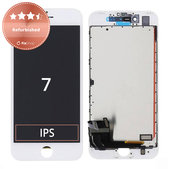 Дисплей за iPhone 7, White, Тъчскрийн с рамка, Refurbished