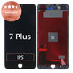 Дисплей за iPhone 7 Plus, Black, Тъчскрийн с рамка, Refurbished