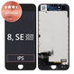 Дисплей за iPhone 8, SE (2020), SE (2022), Black, Тъчскрийн с рамка, Refurbished