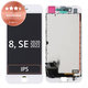 Дисплей за iPhone 8, SE (2020), SE (2022), White, Тъчскрийн с рамка, Refurbished