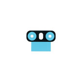 Лепенка под стъкло на задна камера за LG G6 H870, MJN70094201, Genuine Service Pack