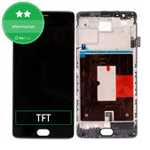 дисплей за OnePlus 3, 3T, Тъчскрийн и рамка, черен, Black, TFT