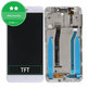 дисплей за Xiaomi Redmi 4X, Тъчскрийн и рамка, бял, White, TFT
