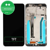 дисплей за Xiaomi Redmi 4X, Тъчскрийн и рамка, черен, Black, TFT
