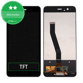 дисплей за Huawei P10, Тъчскрийн без рамка, черен, Black, TFT