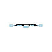 лепенка за дисплей LCD за Samsung S8 Plus G955F, горен, GH02-14433A, Genuine Service Pack