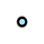 Стъкло за обектив на камерата с рамка за iPhone 8, SE (2020), SE (2022), сребрист, Silver,о, бял, White
