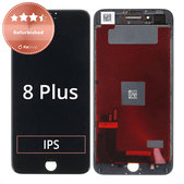 Дисплей за iPhone 8 Plus, Black, Тъчскрийн с рамка, Refurbished
