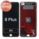 Дисплей за iPhone 8 Plus, Black, Тъчскрийн с рамка, Refurbished