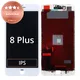 Дисплей за iPhone 8 Plus, White, Тъчскрийн с рамка, Refurbished