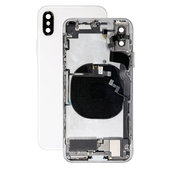 Заден калъф със малки части за iPhone X, Сребро, Silver