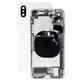 Заден калъф със малки части за iPhone X, Сребро, Silver