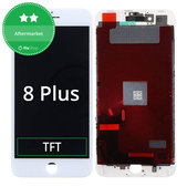 Дисплей за iPhone 8 Plus, White, Тъчскрийн с рамка