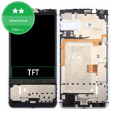 дисплей за Blackberry Keyone, Тъчскрийн и рамка, черен, Black, TFT