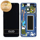 дисплей за Samsung S9 G960F, Тъчскрийн и рамка, Coral Blue, GH97-21696D, GH97-21697D, Genuine Service Pack
