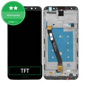 дисплей за Huawei Mate 10 Lite, Тъчскрийн и рамка, черен, Black, TFT
