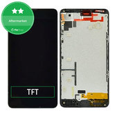 дисплей за Microsoft Lumia 640, Тъчскрийн и рамка, черен, Black, TFT