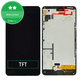 дисплей за Microsoft Lumia 640, Тъчскрийн и рамка, черен, Black, TFT