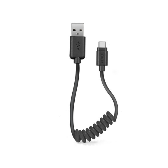 Кабел USB-C / USB, 0.5m, Черно, Black, SBS